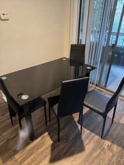 Dining table with chairs