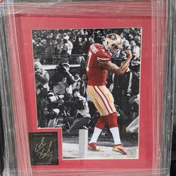 Colin Kaepernick San Francisco 49ers Framed Football Photo Display Collectible
