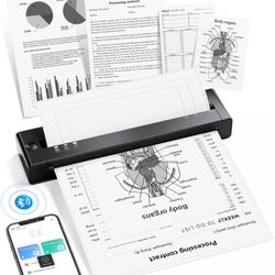 TATTMUSE Portable Printer Wireless for Travel