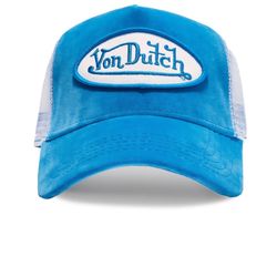 VON DUTCH BLUE VELVET TRUCKER HAT