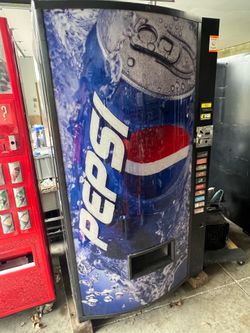 Pepsi vending 10 select pop machine card capable