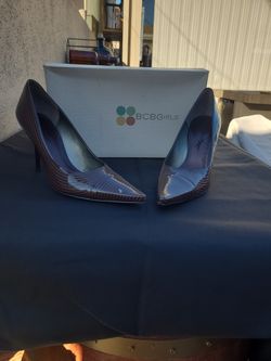 BCBG Brown Pin Stripe Shoes