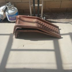 Set Of Medal Car Ramps.