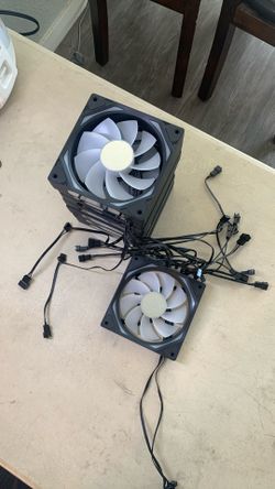 iBuyPower Pc Cooling Fan, White RGB Infinity Mirror