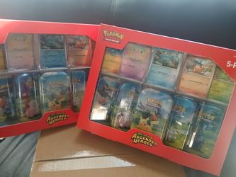 Ascended heroes 5 pack mini tins