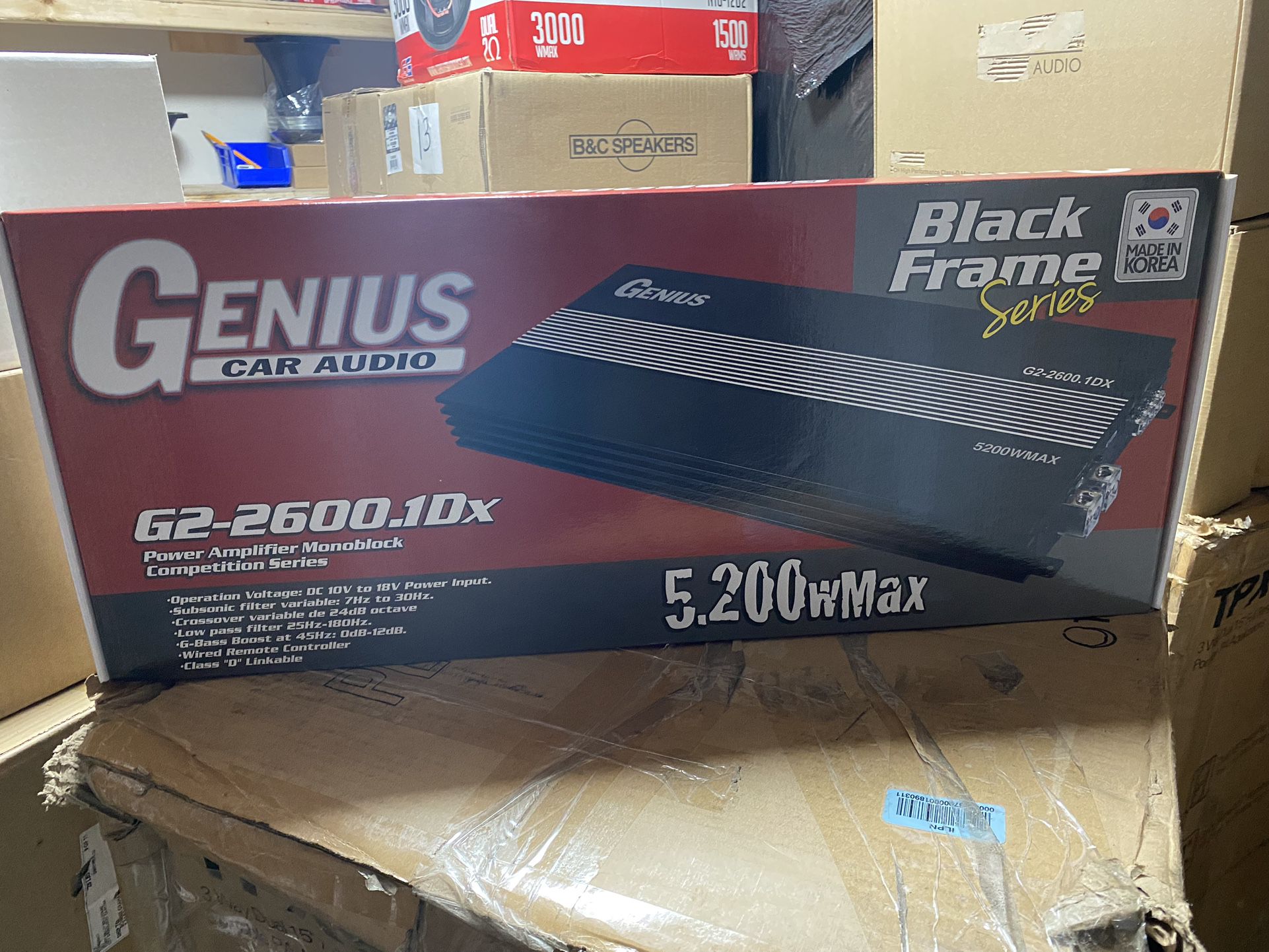 New Genius Audio 5200w Max Power Monoblock Class D Amplifier  $430 Each  