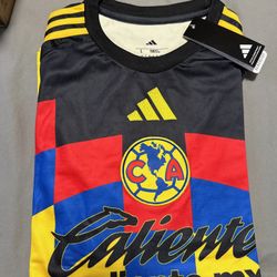América Home Soccer Jersy Talla Mediana 