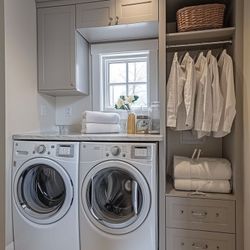 Custom Laundry Cabinets 