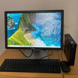 Dell Optiplex 3020M Micro Desktop Mini Tower PC
Intel® Core™ i3-4160T CPU @ 3.10GHz 
6GB DDR3 SDRAM.
120 GB SSD 
Windows 10 pro. Microsoft office inst