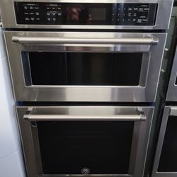 Built-in KitchenAid 27" Wide Stainless Steel Microwave Oven Combo 