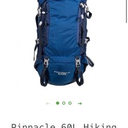 EcoGear Pinnacle 60L Hiking Backpack + Bonus Gear