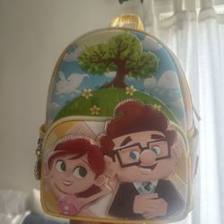 Disney Loungefly Carl And Ellie Backpack NWT