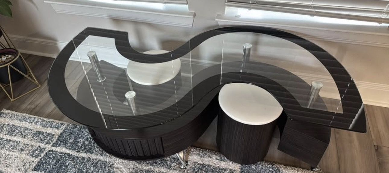 Tea Time COFFEE TABLE 🤍🖤