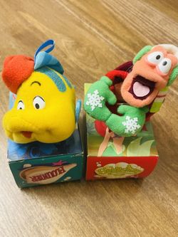 New Vintage McDonald’s 1989 Little Mermaid Christmas Ornaments