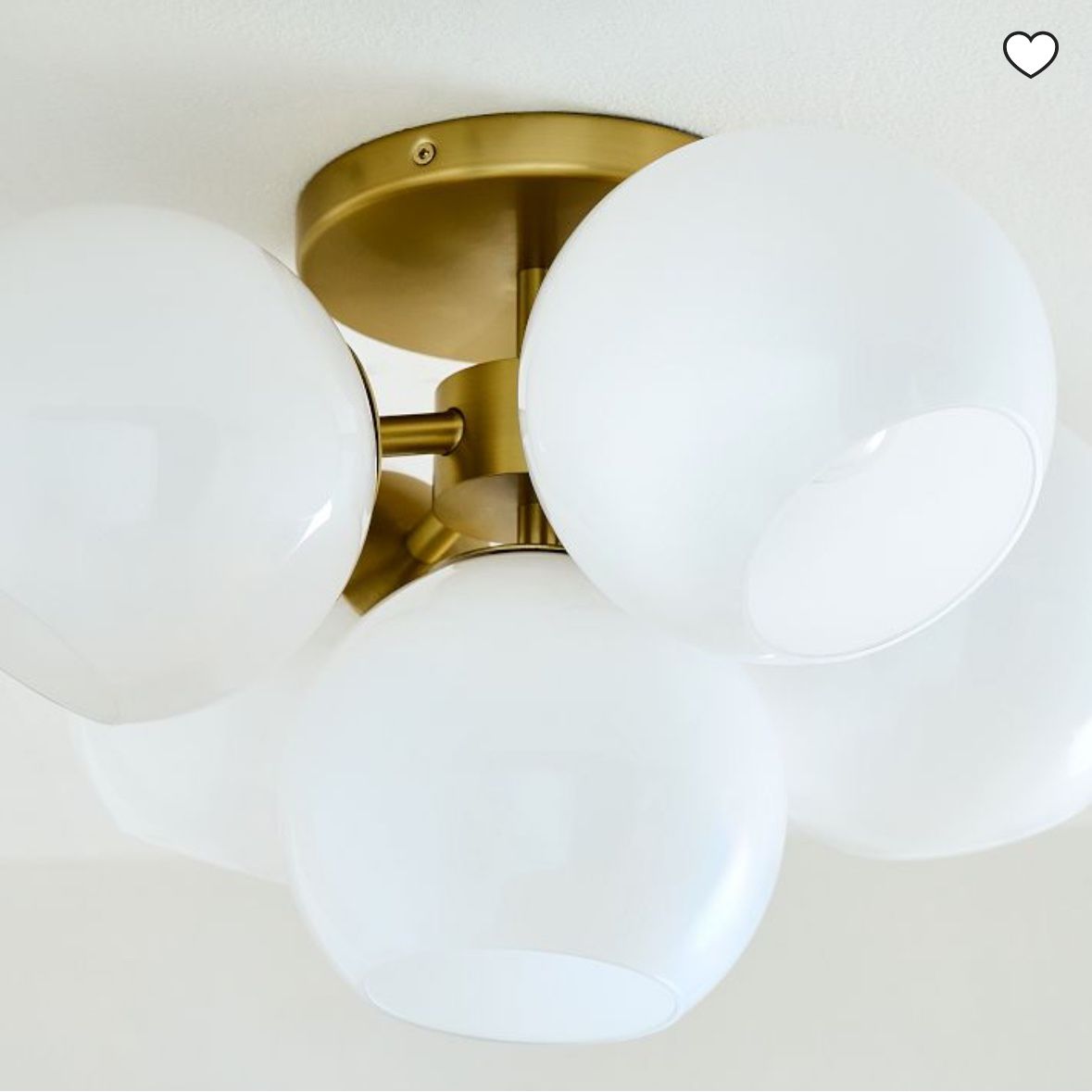 West elm flush mount Ceiling Light - Like New Condition