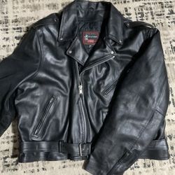 R Leather Jacket Size 56