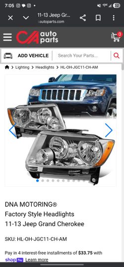 Jeep Grand Cherokee Headlights