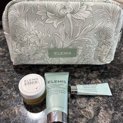 NEW ELEMIS 3 PIECE SKINCARE SET IN ZIPPERED CASE $15!