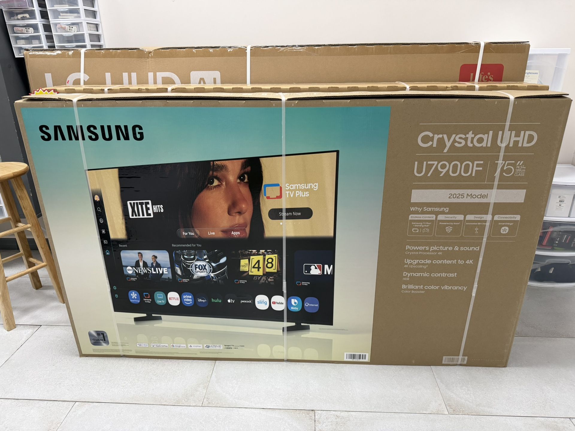 Samsung 75” 4K Crystal UHD TV! Finance For $50 Down Payment!!
