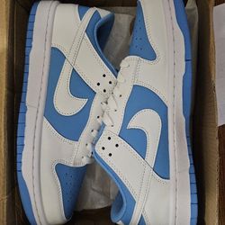 Nike, Dunks, Blue And White, 9.5