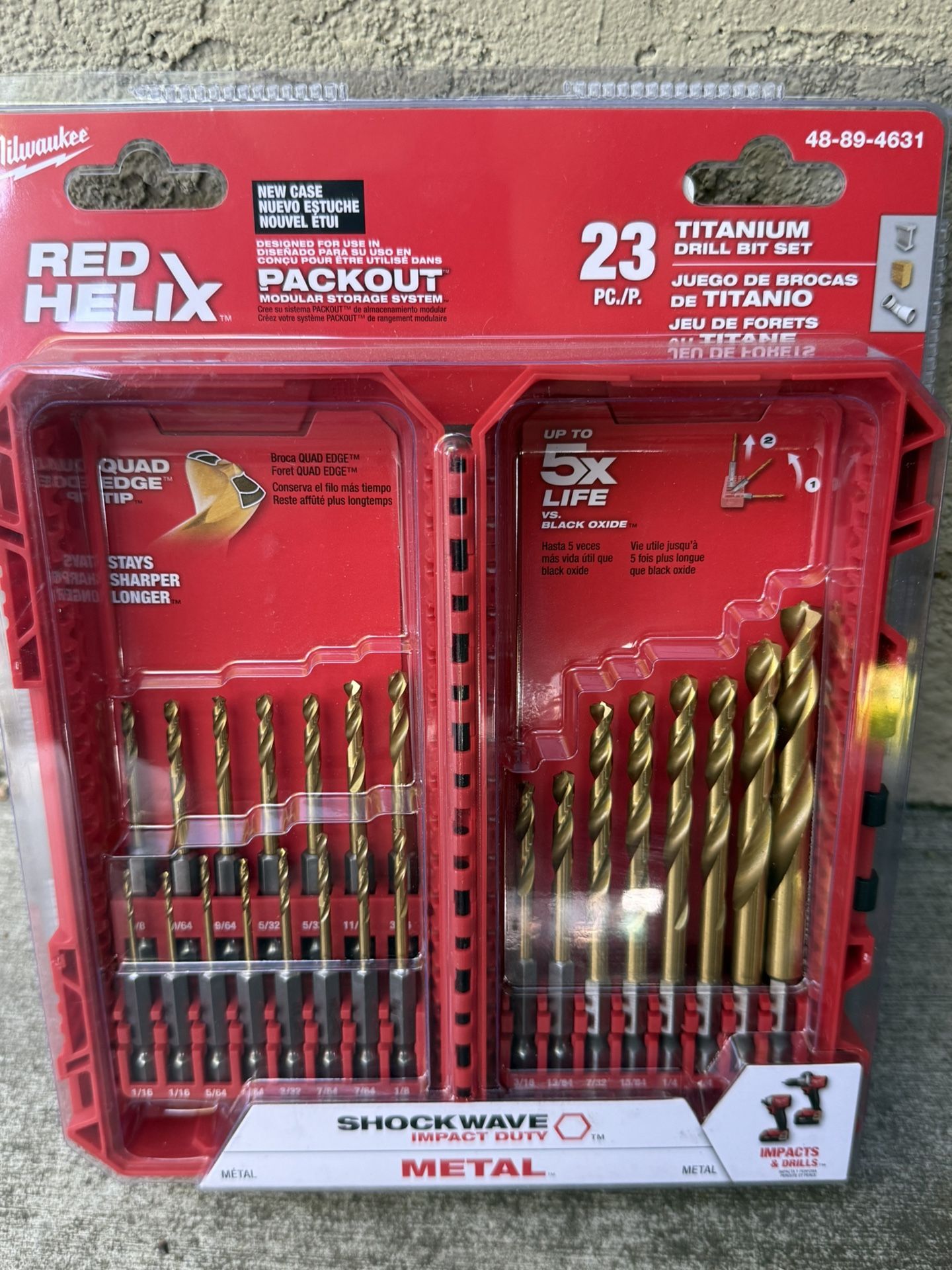 Milwaukee 23 Piece Titanium Bit Set