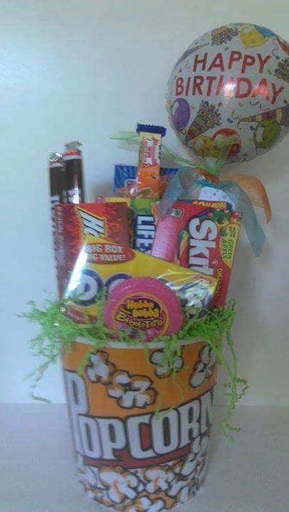 Candy  Birthday  Baskets 