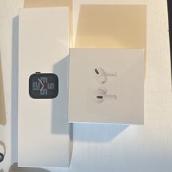 AirPods And Apple Watch SE GEN TWO