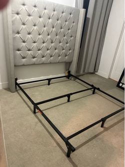 Queen headboard and frame