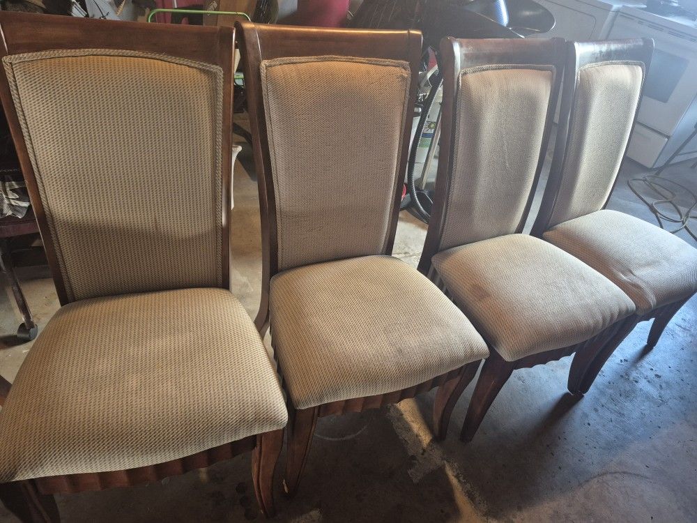 Wooden Table Chairs- Set of 6