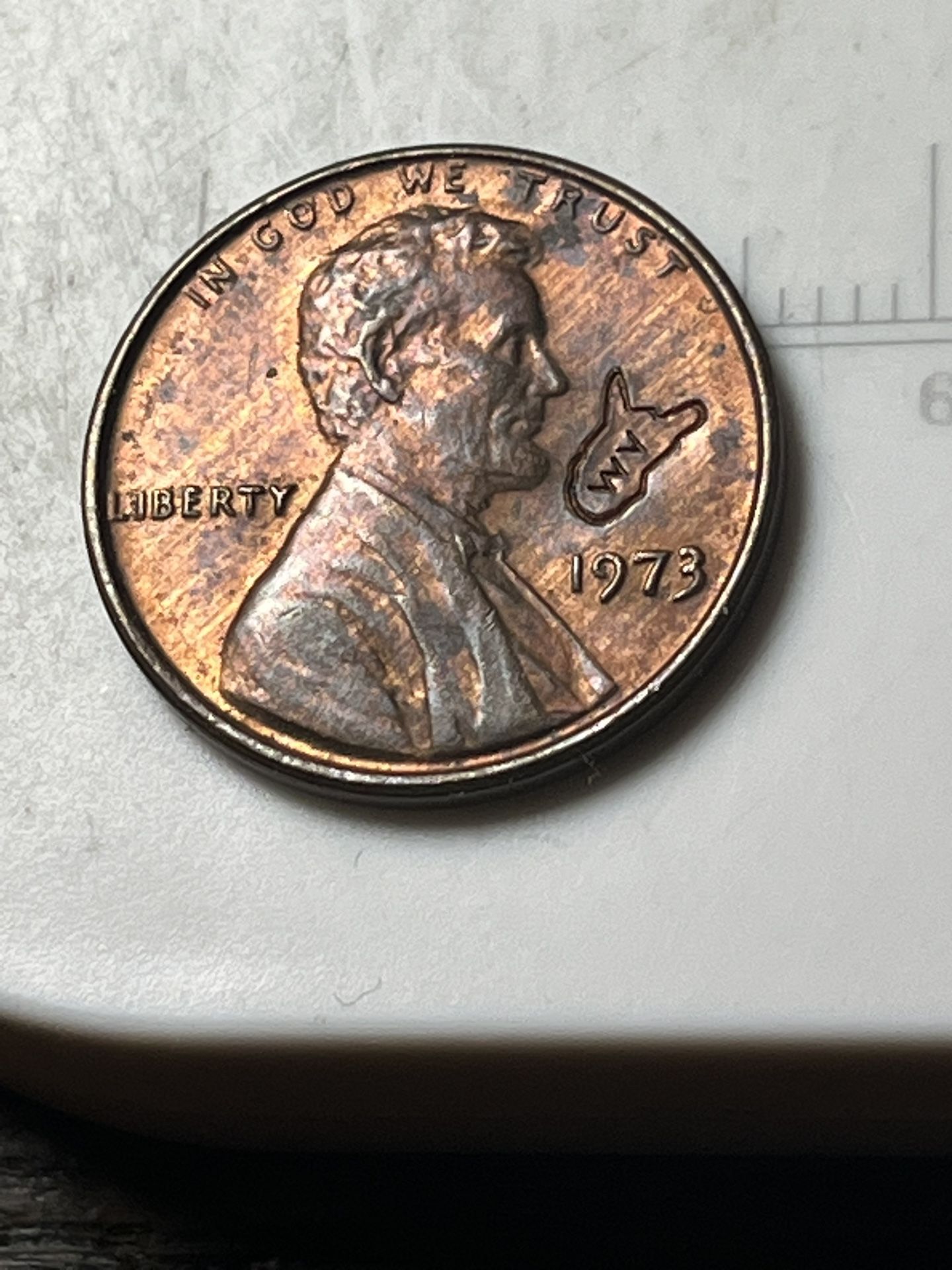 1973 No Mint Mark Penny