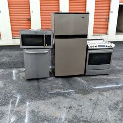 Stainless Steel Kitchen Set Top Freezer