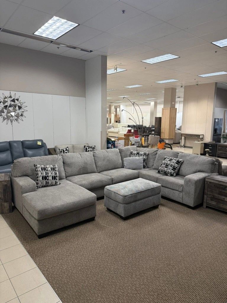Brand New Ashley Sectional Sofa Light Gray