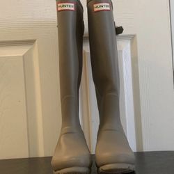 Hunter Women's Original Tall Back Adjustable Rain Boots, Steall Nessy,5 M US