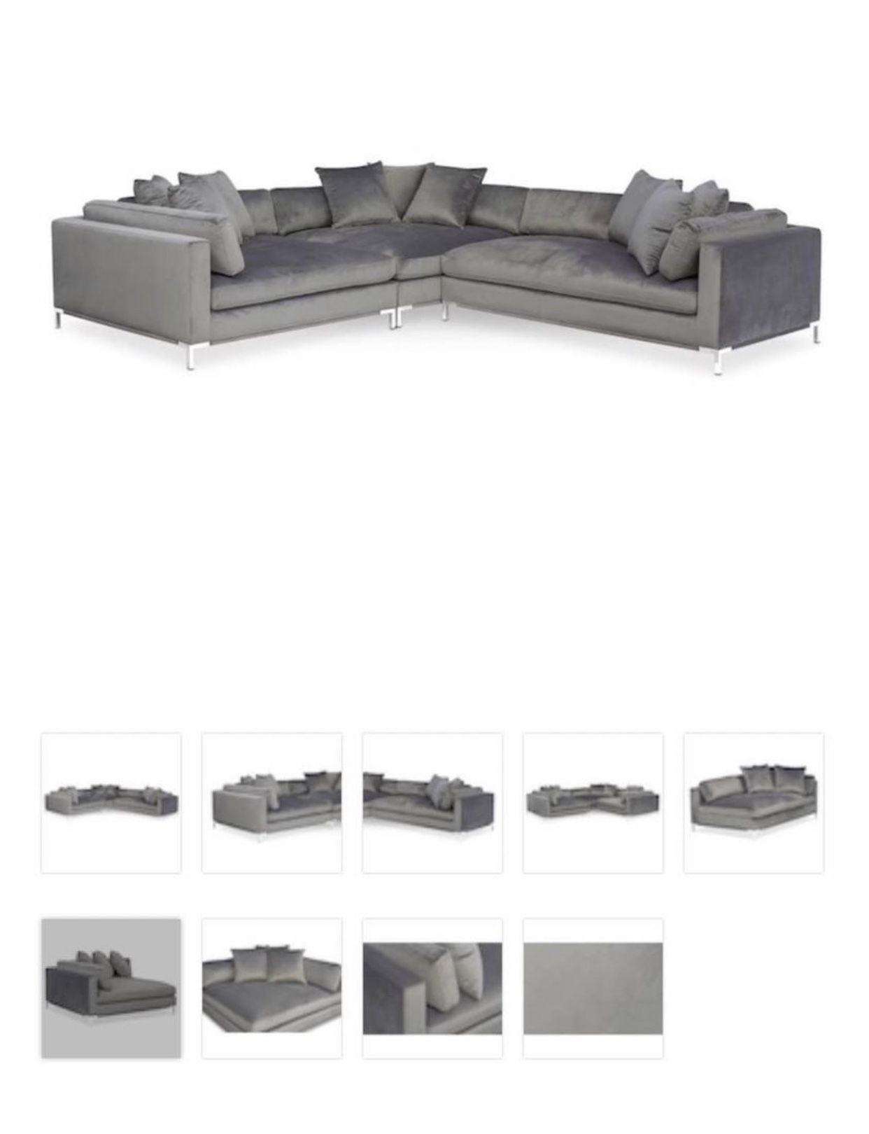 AMERICAN SIGNATURE OVERSIZED SECTIONAL (RETAIL $2000) MY LOST YOUR GAIN 🥺|MOVING|