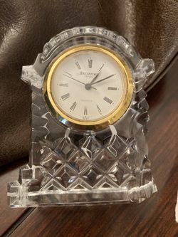 Waterford crystal clock one corner broken