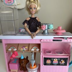Barbie Cake Decorating Playset with Doll