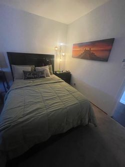 Full Size Bedroom Set with Mattress – Storage Headboard, Chest & Nightstand