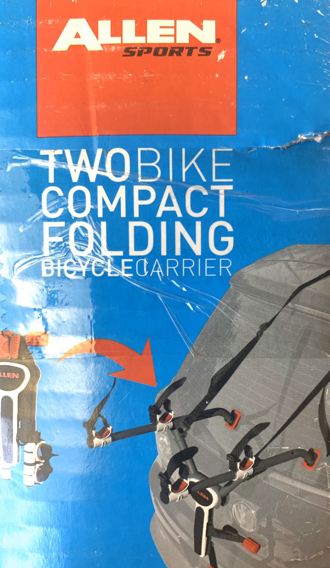 New Two bike compact folding bicycle carrier $25 for pick up only