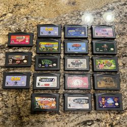 Nintendo Gameboy Advanced 18 Games - Tested Working 