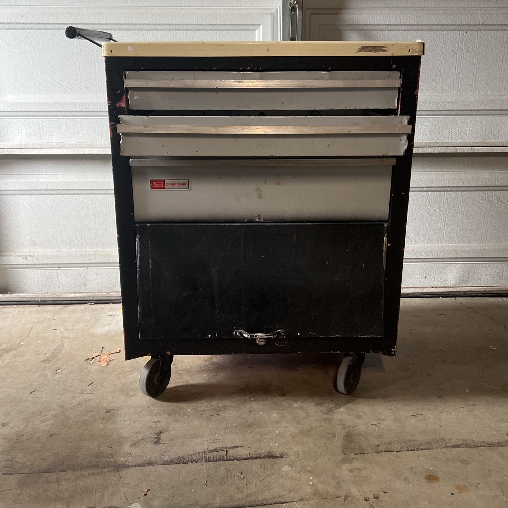 Free Vintage Craftsman Sears Toolbox (broken drawer)