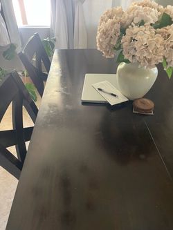 Dining table w/ 4 chairs and a bench