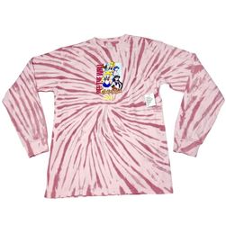 Vans x Sailor Moon Graphic Shirt Long Sleeve Tie Dye Pink Medium Classic Fit New