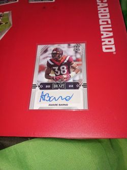Amare Barno 2022 Draft Card Autograph 