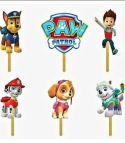 Paw Patrol Cupcake Toppers