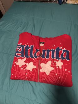 Sp5der Atlanta Zip Up Hoodie, Size Medium