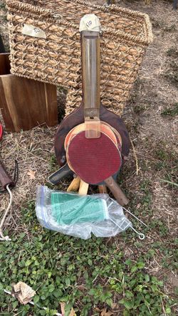 Vintage Ping Pong Wall Hanger + Table Tennis Net