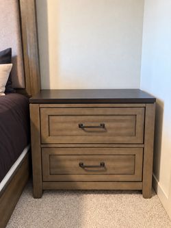 Nightstand – Gray/Brown (Set of Two)