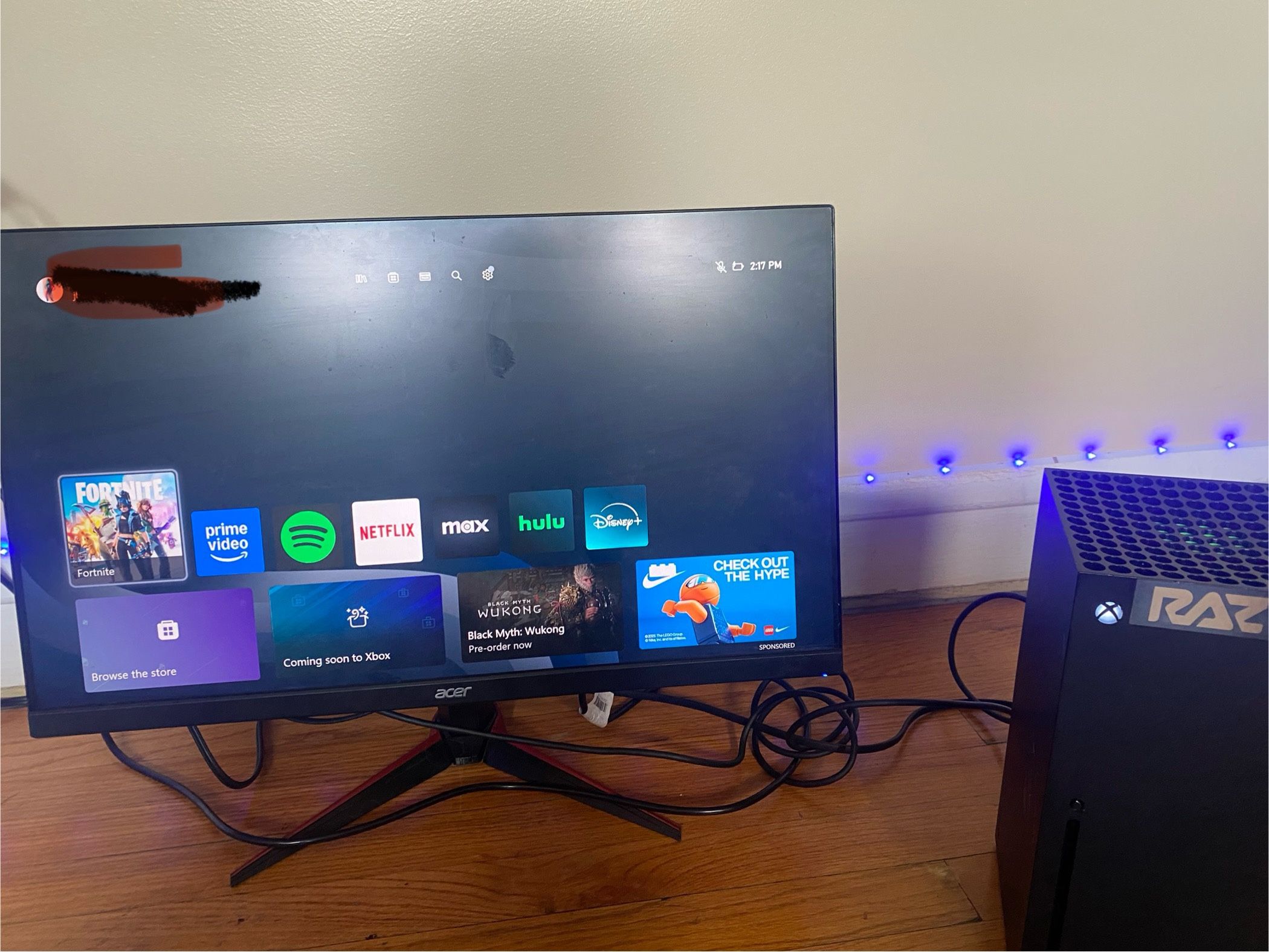 Xbox Series X And Monitor