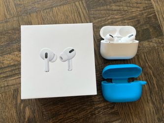 AirPods Pro with new protective case and ear tips