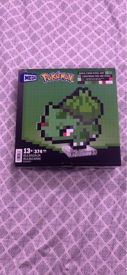 Mega Pokémon Bulbasaur Pixel Art Building Set